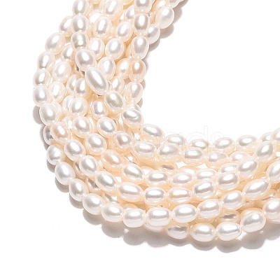Natural Cultured Freshwater Pearl Beads Strands PEAR-N024-03-4AB-1