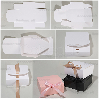 Folding Paper Gift Boxes with Ribbon CON-WH20001-11A-03-1