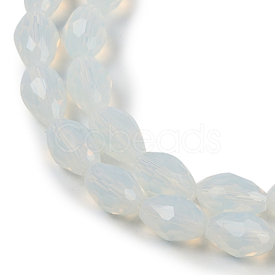 Electroplate Imitation Jade Glass Beads Strands EGLA-N013-J4mm-D02-1