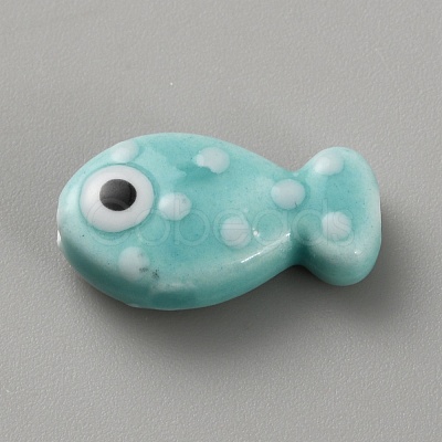 Handmade Porcelain Beads PORC-WH20001-02H-1