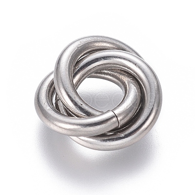 Tarnish Resistant 304 Stainless Steel Linking Rings STAS-L239-01E-P-1