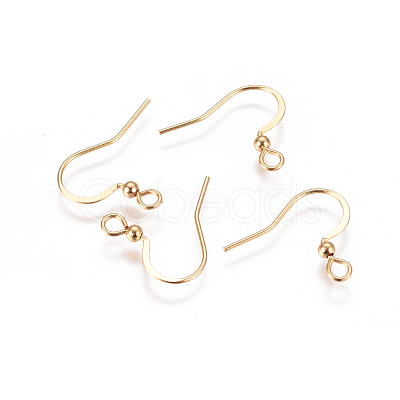 304 Stainless Steel French Earring Hooks X-STAS-F227-25-G-1