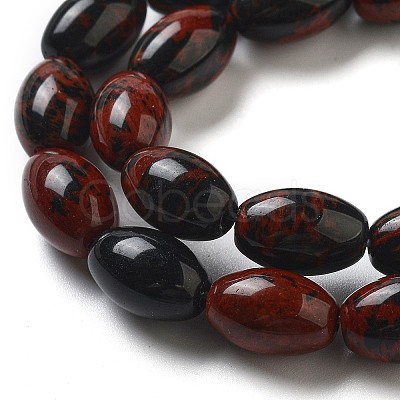 Natural Mahogany Obsidian Beads Strands G-B106-B13-01-1