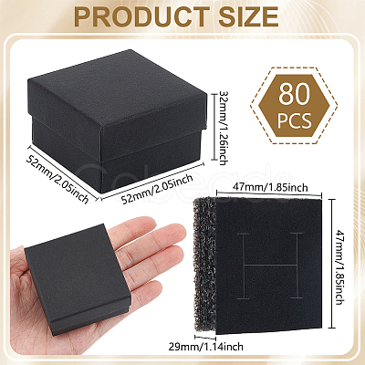 Square Paper Ring Storage Boxes CON-WH0098-10-1