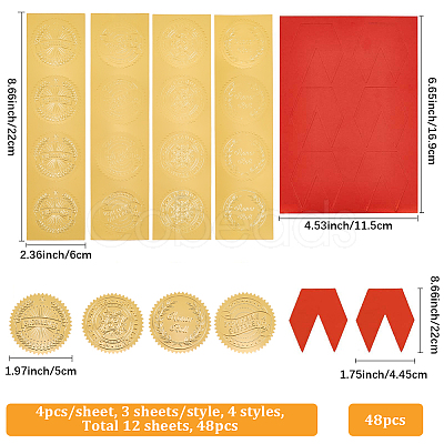 Waterproof PVC Single-Sided Stickers DIY-CP0013-01-1