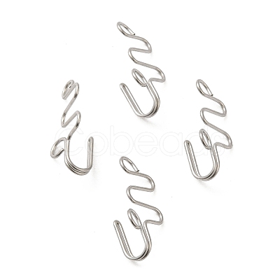 Non-Tarnish 316 Surgical Stainless Steel Clip on Nose Rings STAS-P336-09I-P-1