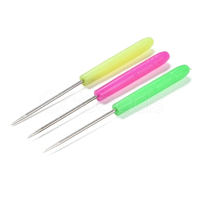 3 Colors Steel Awl Pricker Sewing Tool Kit TOOL-K015-04-1