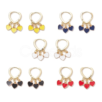 Brass Hoop Earrings EJEW-JE06674-1