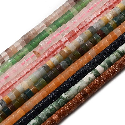 Natural & Synthetic Mixed Gemstone Beads Strands G-H230-M-1