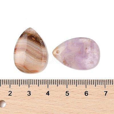 Natural Amethyst Lace Agate Pendants G-A244-04-1