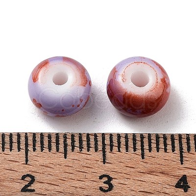 Spray Painted Glass Beads SEED-M011-05A-01-1