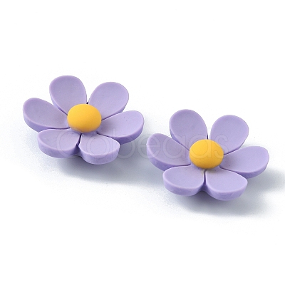 Opaque Resin Cabochons RESI-WH0026-75C-02-1