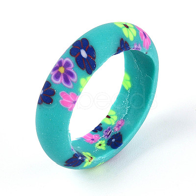 Handmade Polymer Clay Finger Rings CLAY-N013-27A-1