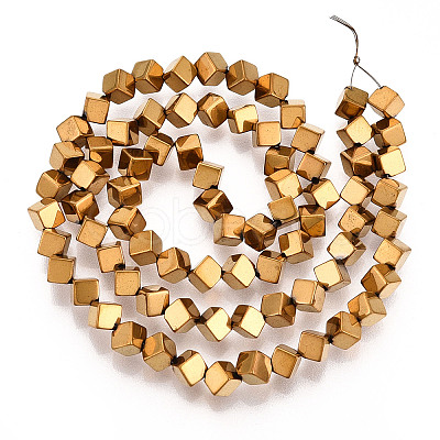 Electroplated Synthetic Non-magnetic Hematite Beads Strands G-T139-62B-1