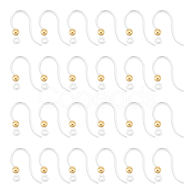 80Pcs Eco-Friendly Plastic Earring Hooks STAS-UN0054-49-1