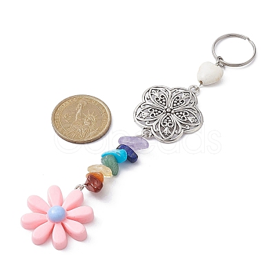 Flower Resin Keychains KEYC-JKC00556-01-1