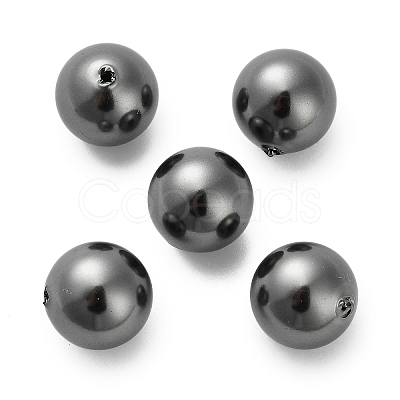 Baking Paint Pearlized Glass Pearl Round Beads HY-Q001-02B-1