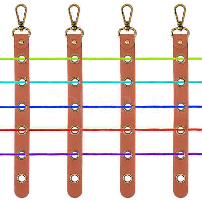 4Pcs Alloy Leather Threader AJEW-CL0005-55A-1