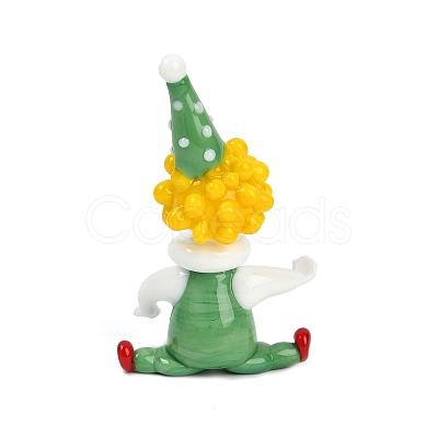 Handmade Lampwork Clown Display Decorations LAMP-Q005-12D-1