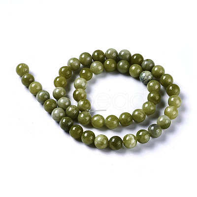 2 Strands Natural Chinese Jade Beads Strands G-OC0002-75-1
