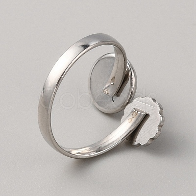 304 Stainless Steel Cuff Pad Ring Settings STAS-WH0027-46A-1