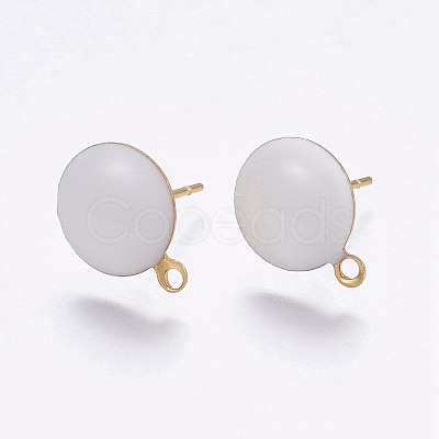 Ion Plating(IP) 304 Stainless Steel Stud Earring Findings LS-X-STAS-P203-A06-02-1