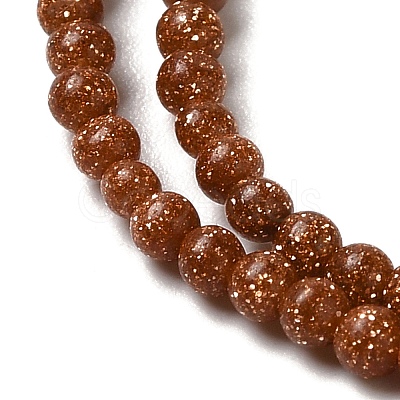 Synthetic Goldstone Beads Strands G-B090-A08-01-1