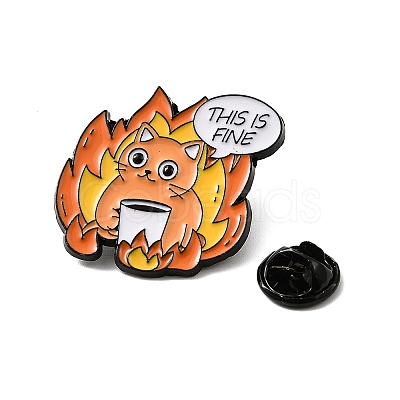 Fine Thmem Enamel Pin JEWB-K018-30B-EB-1