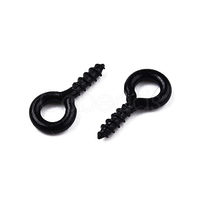 Spray Painted Iron Screw Eye Pin Peg Bails IFIN-N010-002B-01-1