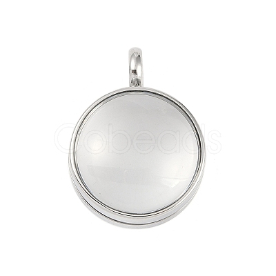 304 Stainless Stee Locket Pendants STAS-S132-15P-04-1