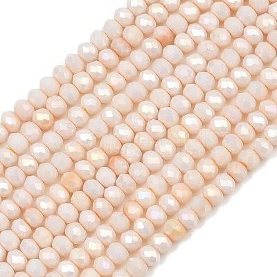 Electroplate Rondelle Glass Beads Strands GL-T021-2x2.5mm-17-18-1
