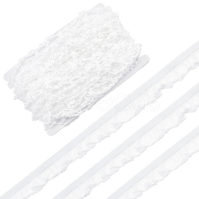 25M Nylon with Spandex Lace Wrinkle Ribbon OCOR-BC0009-48A-1