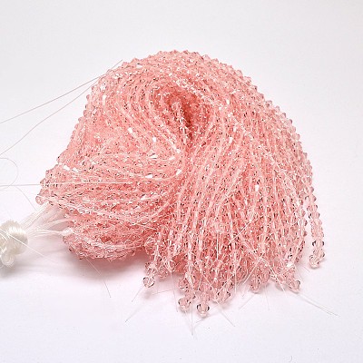 Imitate Austrian Crystal Bicone Glass Beads Strands LS-GLAA-F029-3x3mm-15-1