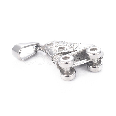 Tarnish Resistant 304 Stainless Steel Pendants STAS-H110-07AS-1