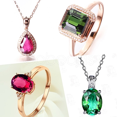 Pointed Back Glass Rhinestone Cabochons RGLA-OC0001-03B-1