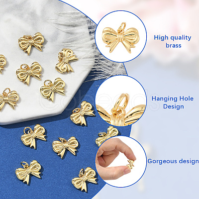 12pcs Brass Pendants KK-BBC0020-28-1