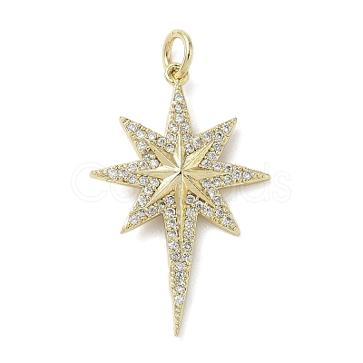 Brass Micro Pave Cubic Zirconia Pendants LS-KK-L248-07G-01-1