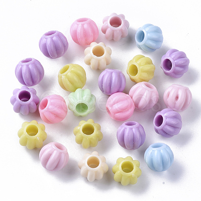 Opaque Polystyrene(PS) Plastic European Beads KY-I004-25-1