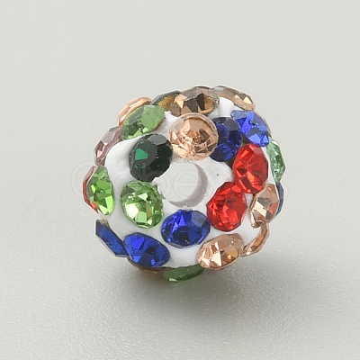 Rhinestone Pave Disco Ball Beads RB-TAC0002-02B-04-1