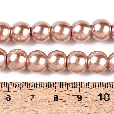 Baking Paint Glass Pearl Round Bead Strands HY-Q003-10mm-11-1