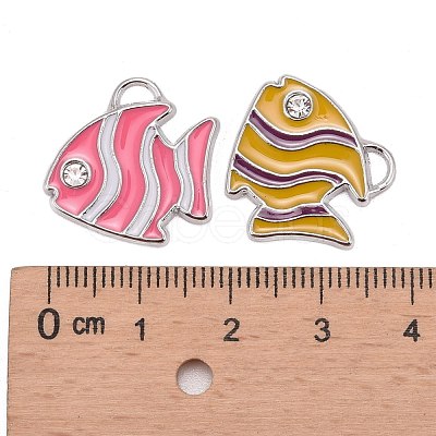 Alloy Enamel Pendants ENAM-P152-M-1