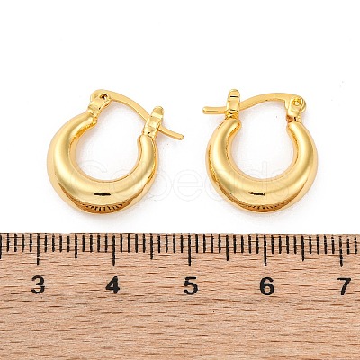 Chunky Huggie Hoop Earrings for Women X-EJEW-A064-11G-RS-1