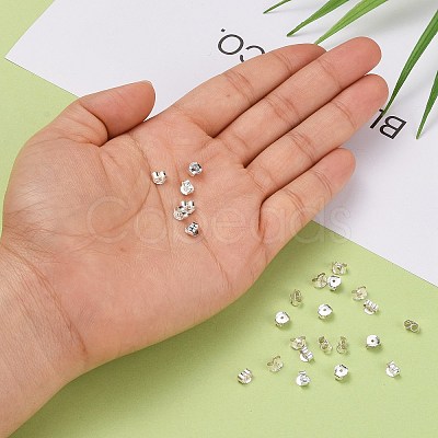 Earring Findings 925 Sterling Silver Ear Nuts STER-F015-02-1