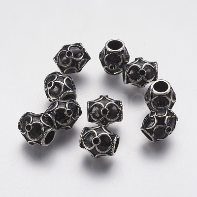 Ion Plating(IP) 304 Stainless Steel European Beads Rhinestone Settings STAS-J022-125AS-1