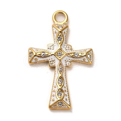 Real 18K Gold Plated 304 Stainless Steel Pendants X-STAS-M331-02A-G-1