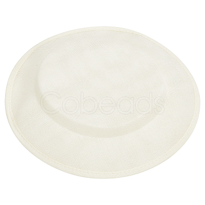 Imitation Linen Cloth Hat Fascinator Base AJEW-WH0314-493-1