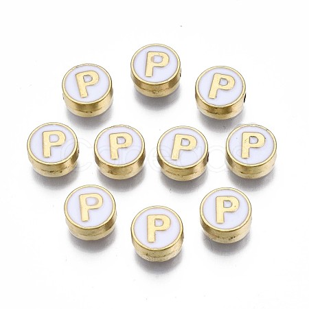 Alloy Enamel Beads ENAM-N052-006-01P-RS-1