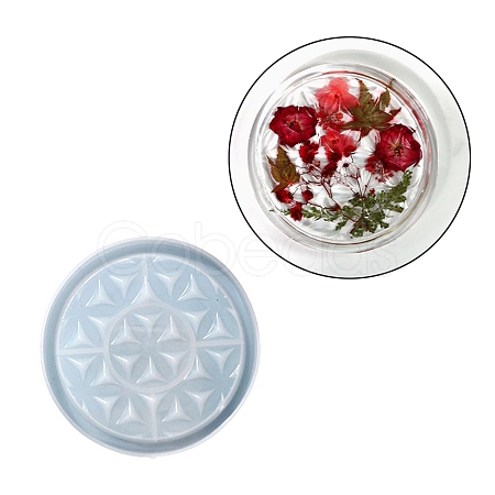 DIY Life of Flower Textured Cup Mat Silicone Molds SIMO-H009-05A-1
