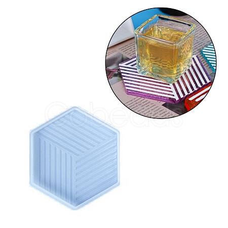 Imitation Cube Coaster Food Grade Silicone Molds SIMO-PW0001-099C-1