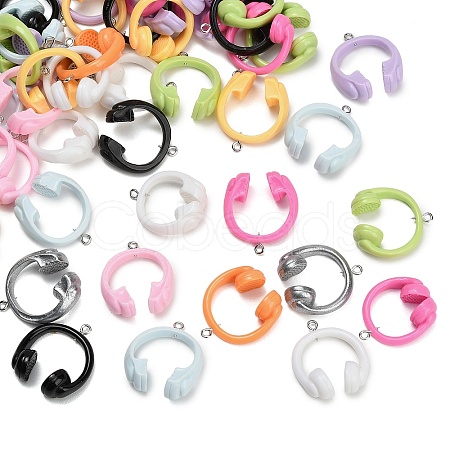 Opaque Resin Pendants RE-CBAF169-01-1
